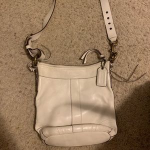 Cream Coach satchel